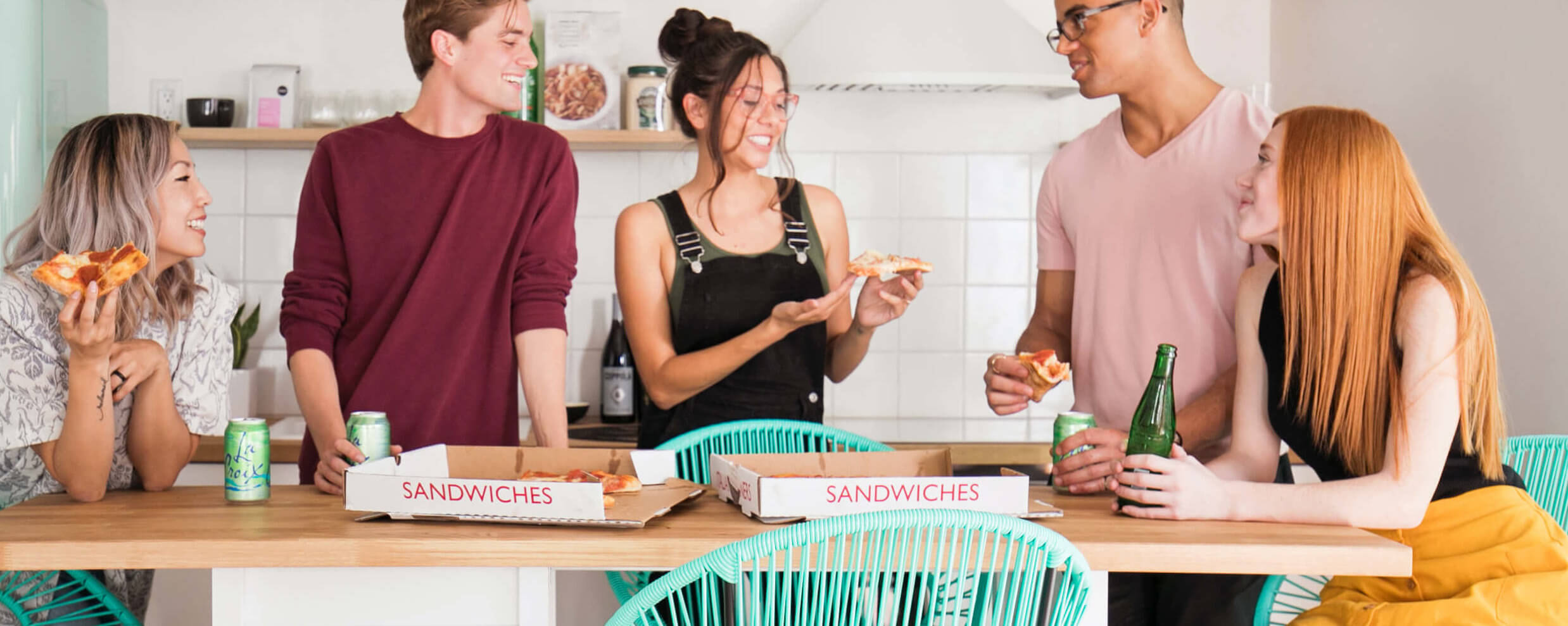 Group of people in a kitchen